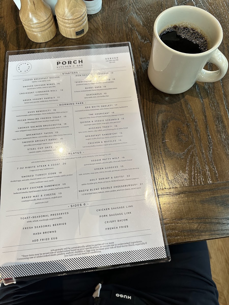 Porch Kitchen & Bar Menu - Image 3